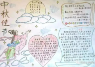 中秋节手抄报简笔画,手抄报绘彩